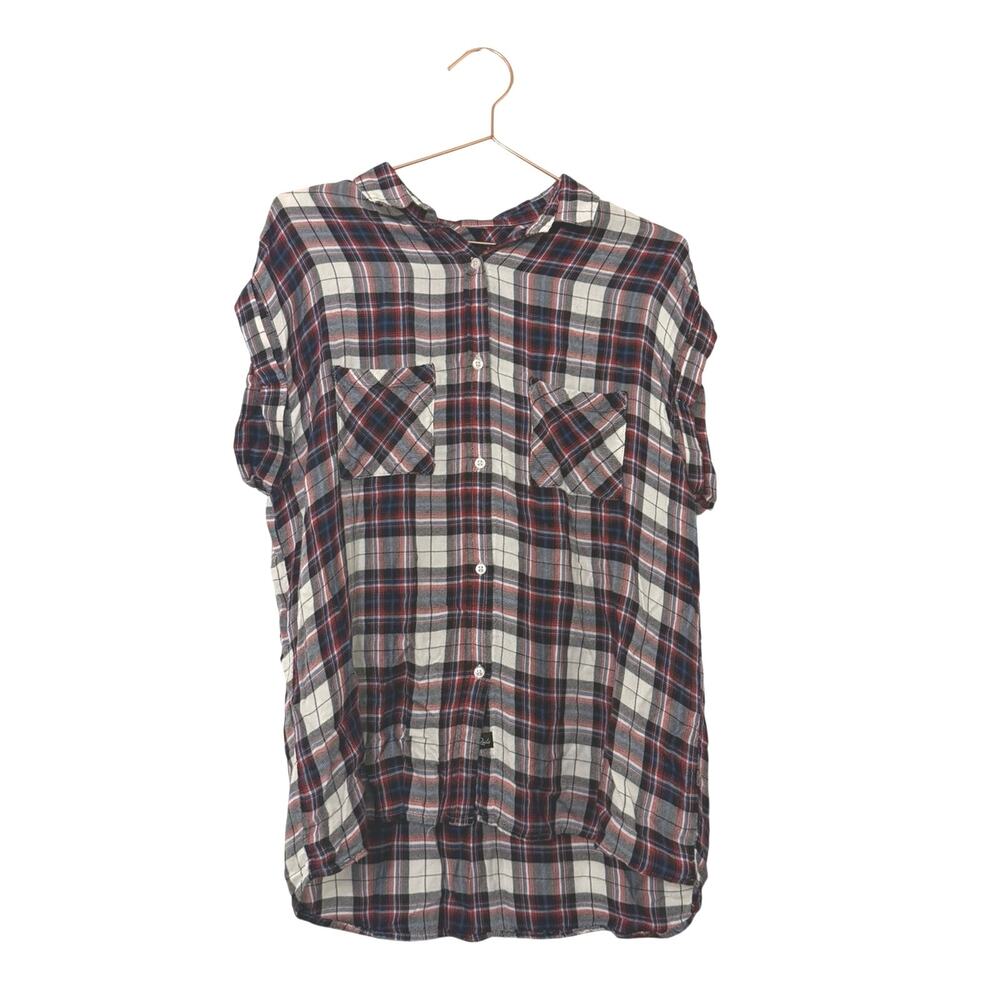Rails Plaid Shirt - Navy, Red & White